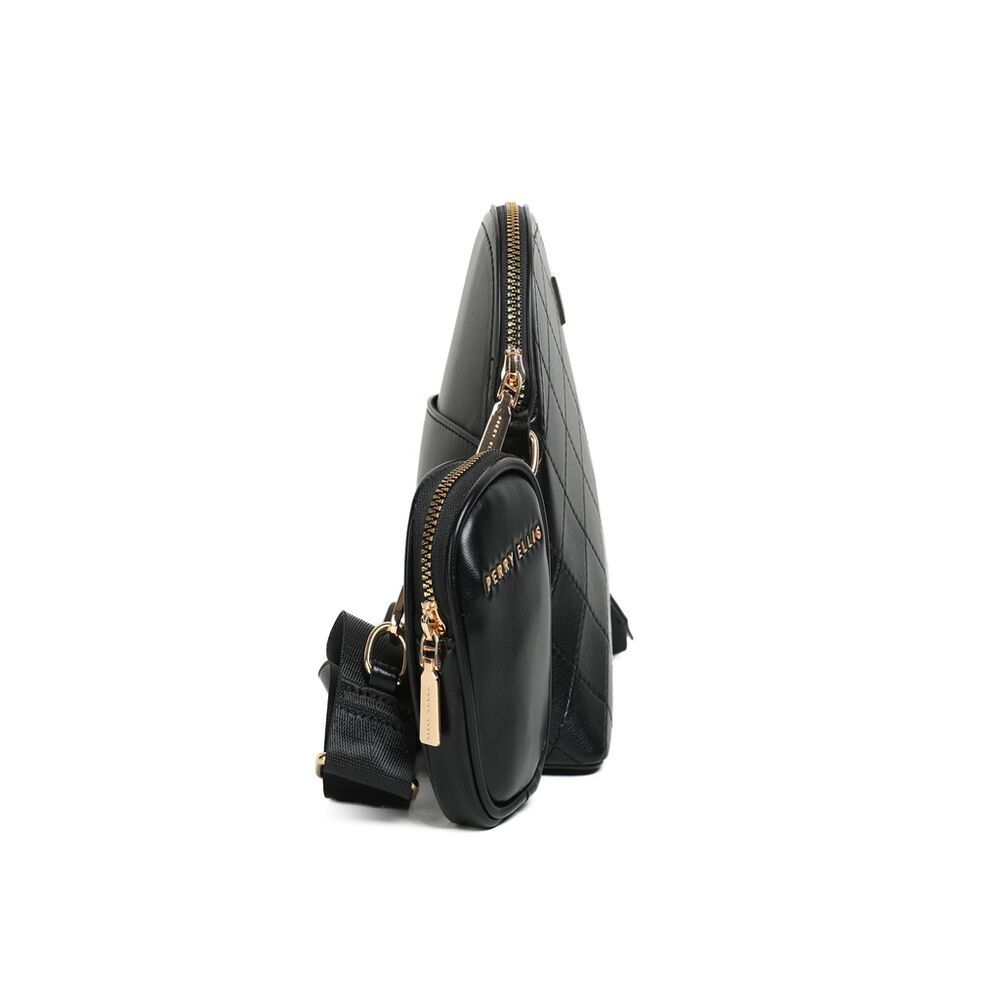 Cross Body Con Monedero Negro Perry Ellis image number 1