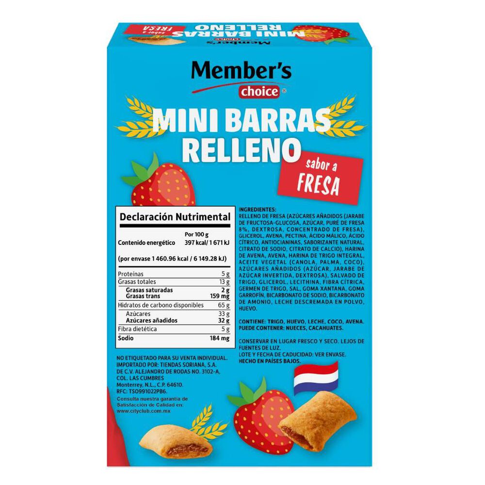 Mini Barras c/Relleno Fresa M. CH. 10/36.8 g image number 1
