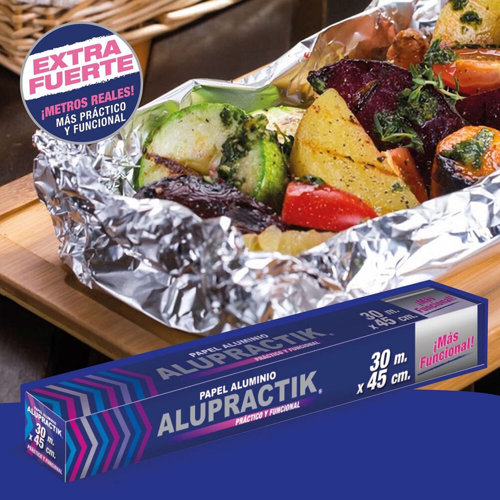 Aluminio Extra Fuerte Alupractik 2 pzas de 30m x 45cm / 25mm image number 2