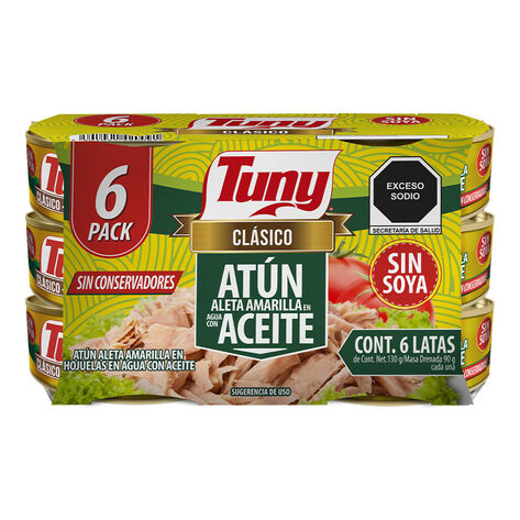 At&uacute;n en Aceite Tuny  6/130 g
