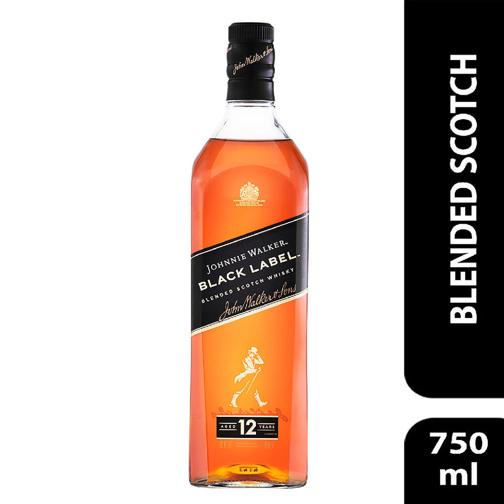 Whisky Johnnie Walker Black Label Blended Scotch750 ml image number 3
