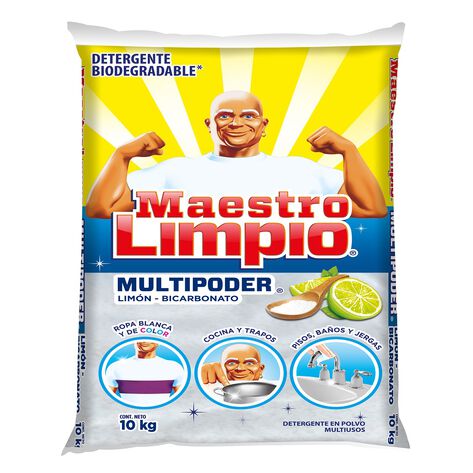 Detergente en Polvo Multiusos Maestro Limpio 10 Kg