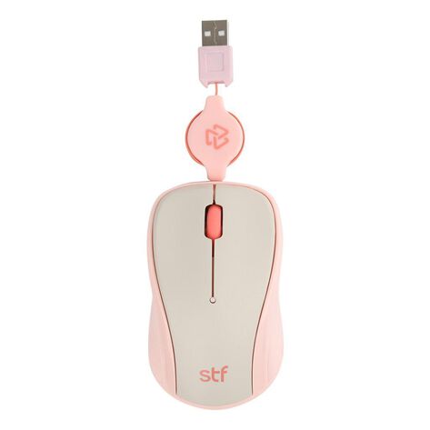 Mouse Al&aacute;mbrico Viva Retractil Rosa