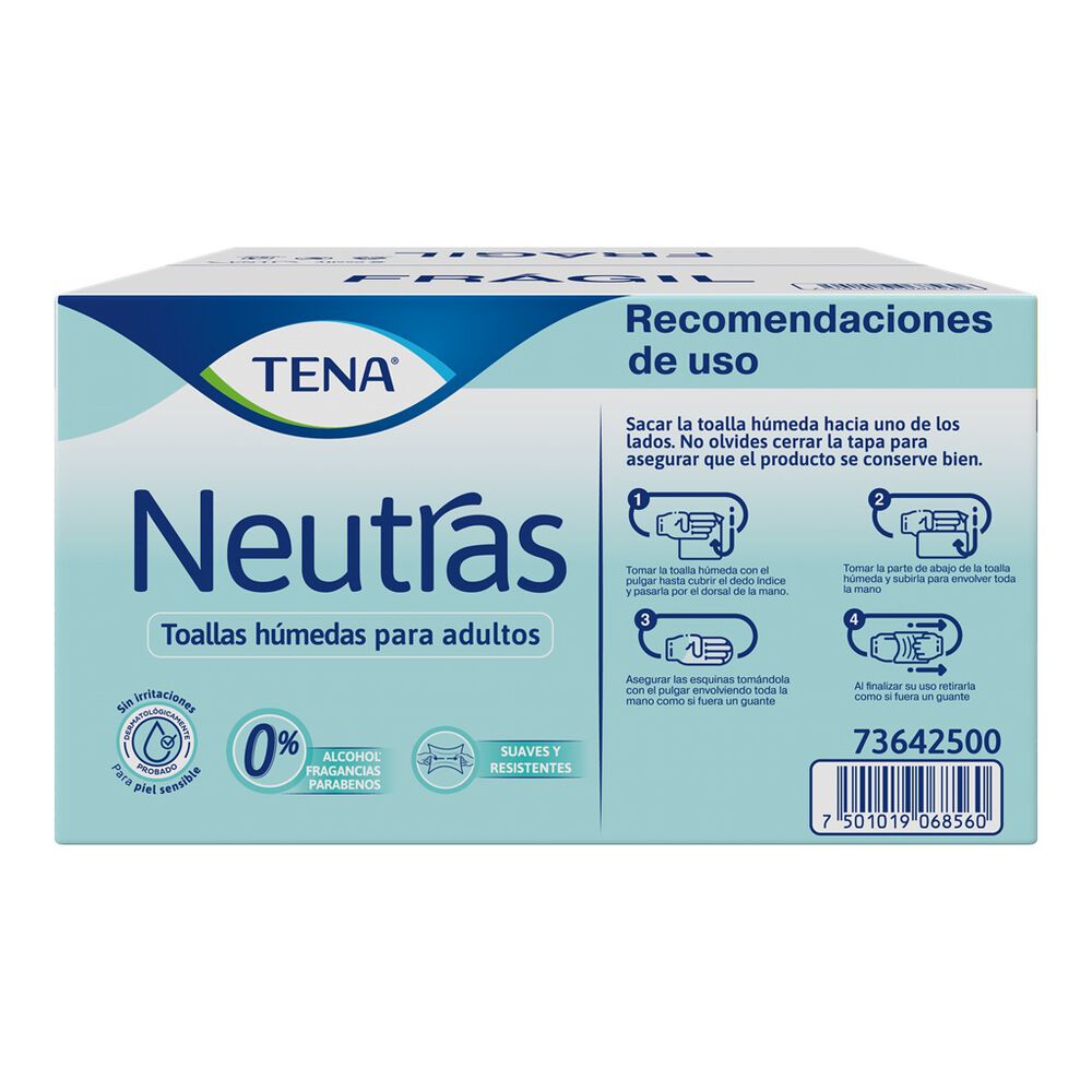 Toallas H&uacute;medas Neutras Tena c/280 Piezas image number 1