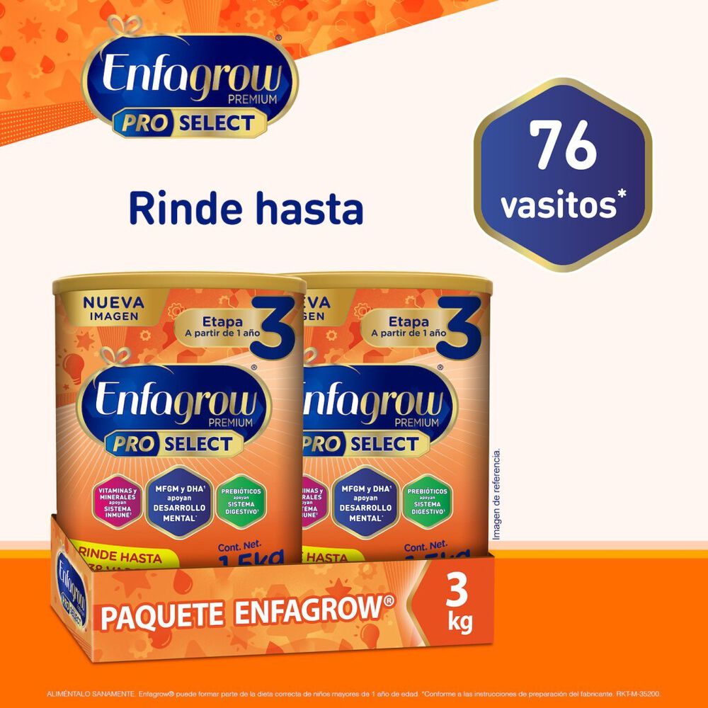 F&oacute;rmula Infantil Etapa 3 Enfagrow Pro Select 3 kg image number 1