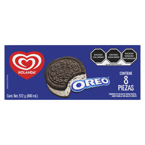 Sandwich de Helado Oreo 8 Piezas