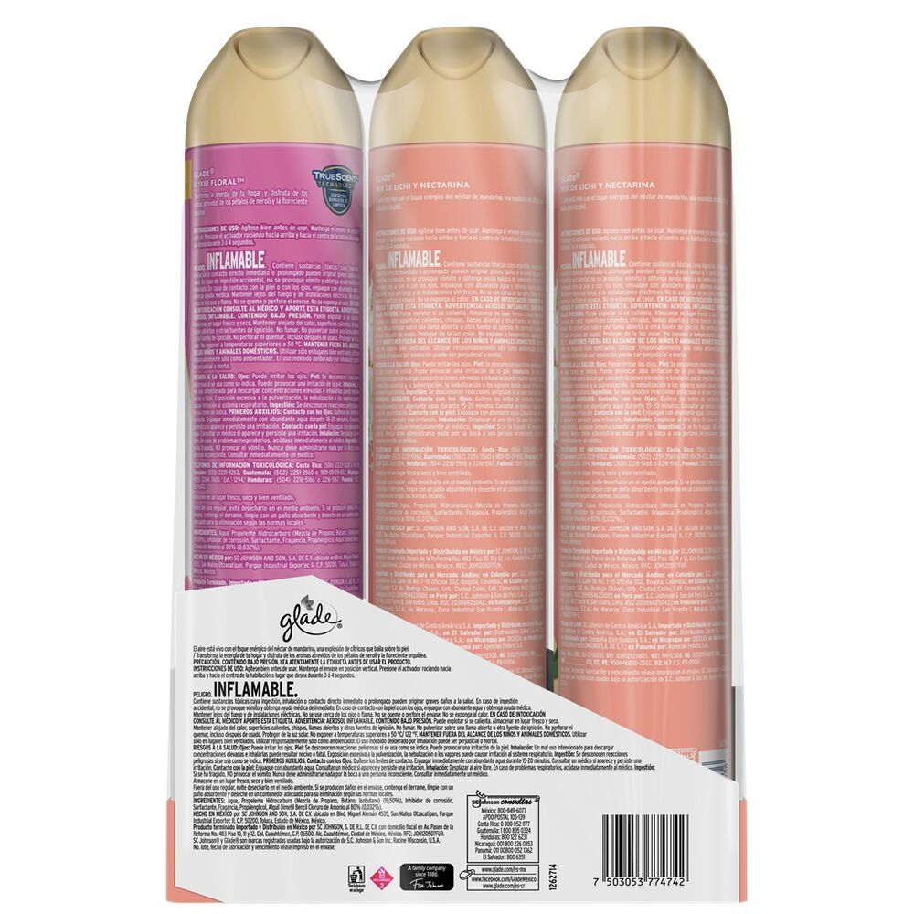Aromatizante en Aerosol Glade Spring 3 pk image number 3