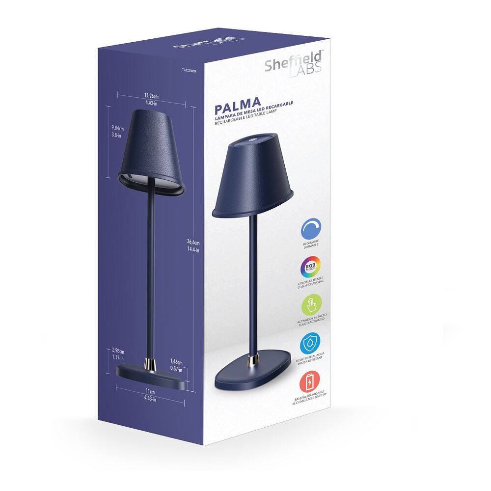 L&aacute;mpara de mesa c/luz led SHEFFIELD LABS image number 1