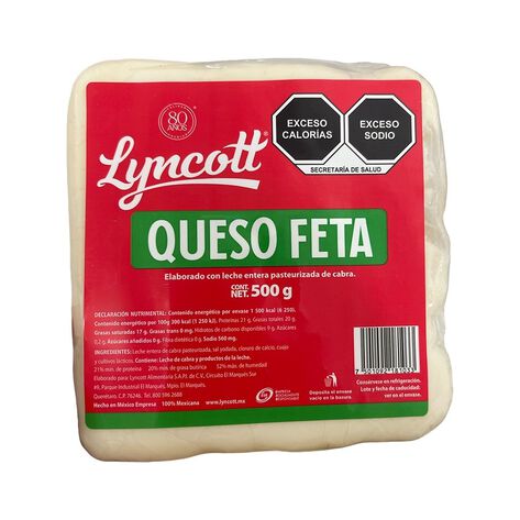 Queso Feta de Cabra Natural Lyncott 500 g