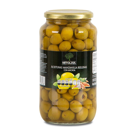 Aceituna Rellena Anchoa Mitoliva  950 g