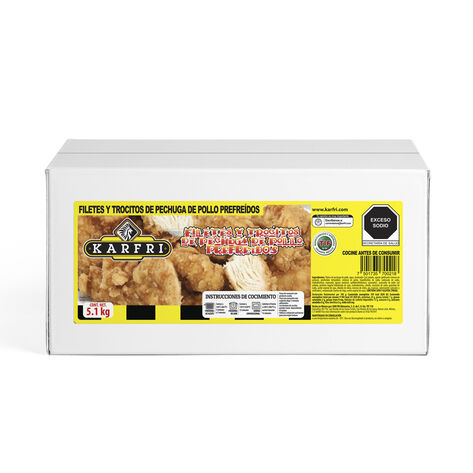 Filetes y Trocitos de Pechuga de Pollo Kar Fri 5.1 Kg