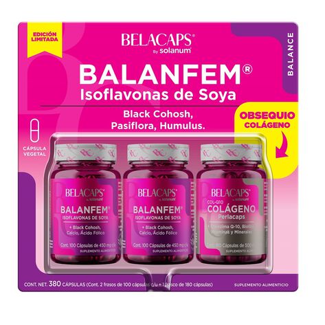 Belacaps Balanfem  100 caps 2 Pack + Col&aacute;geno 180 caps