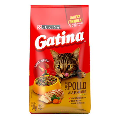 Alimento Para Gato Adulto Gatina Pollo 9 Kg