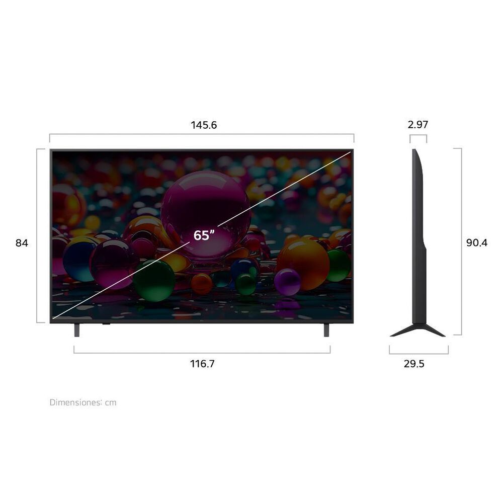 Pantalla 65" LG 4K UHD AI Smart TV UA8050 image number 6
