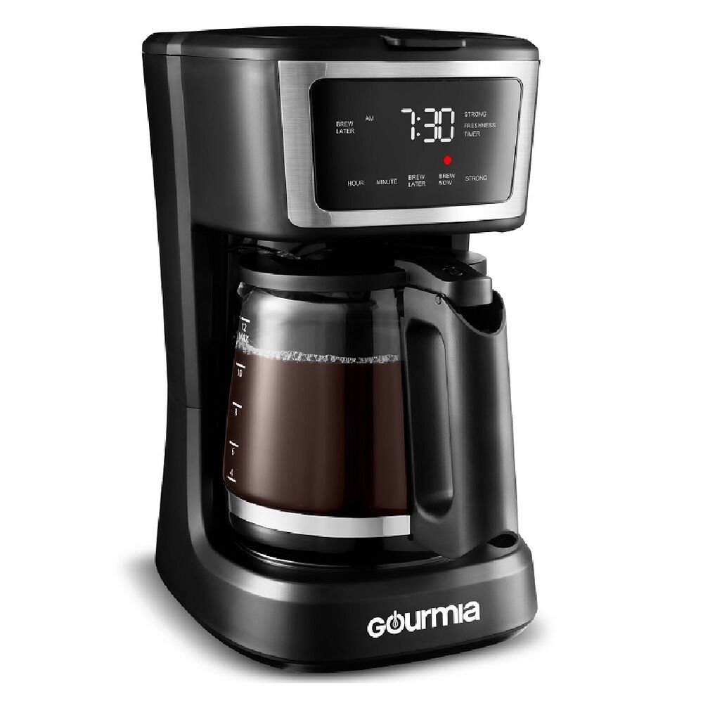 Cafetera Programable de 12 tazas Gourmia Negra image number 2