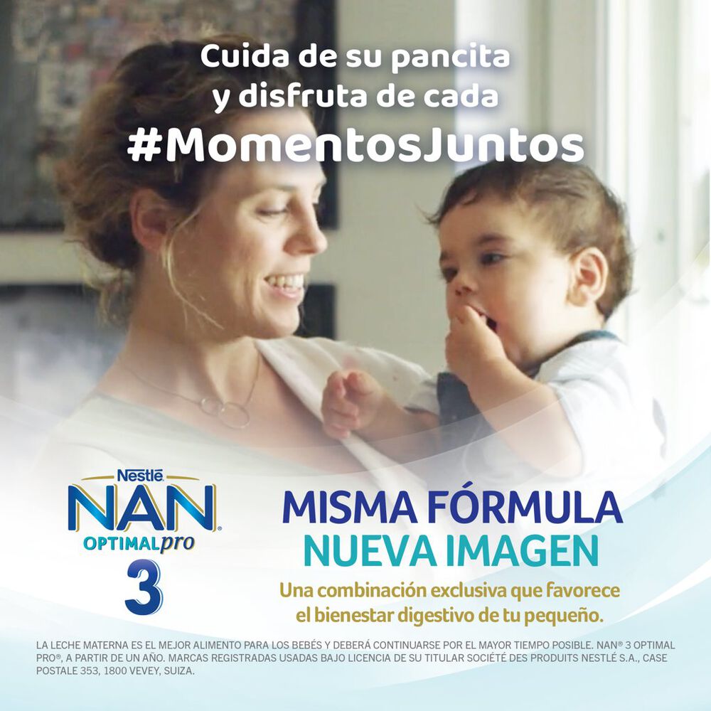 F&oacute;rmula Infantil Etapa 3 Nan Optimal Pro 2/1.5 Kg image number 5