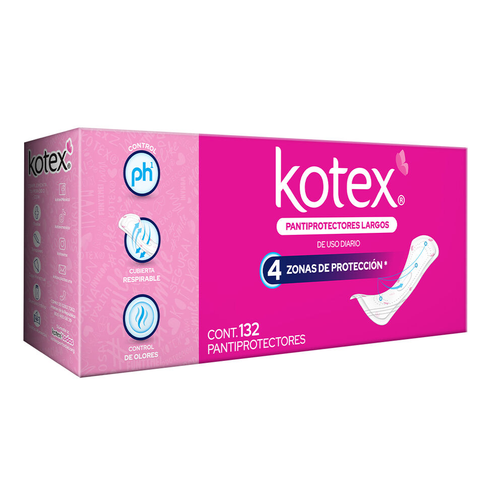 Pantiprotectores Largros Kotex 132 pzas image number 1