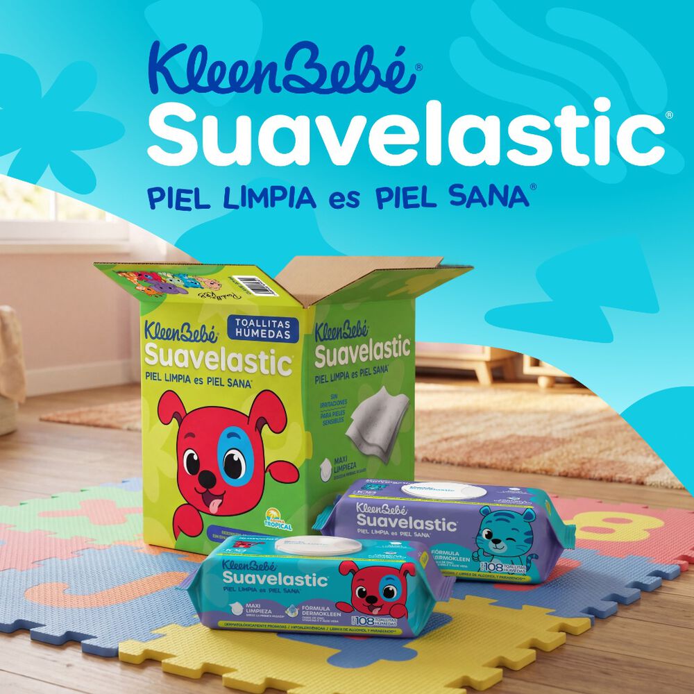 Toallitas H&uacute;medas Kleenbebe Suavelastic 6/108 Pzas image number 3