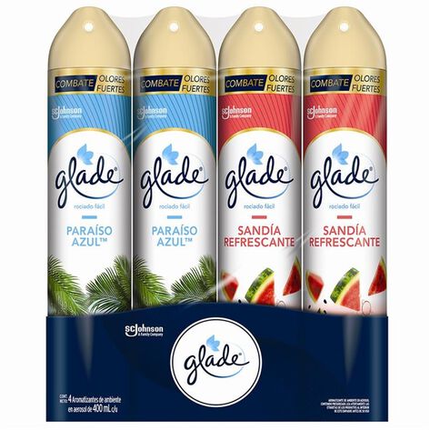 Aromatizante en Aerosol Glade 4/400 ml