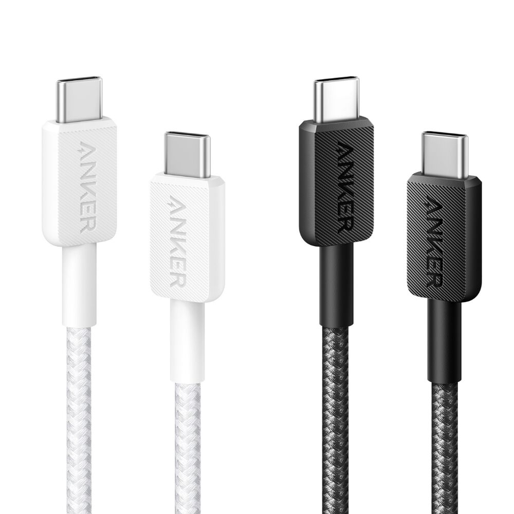 Paquete de 2 Combos Cable USB-C a USB-C + Cargador 45W Anker Blanco/Negro image number 2