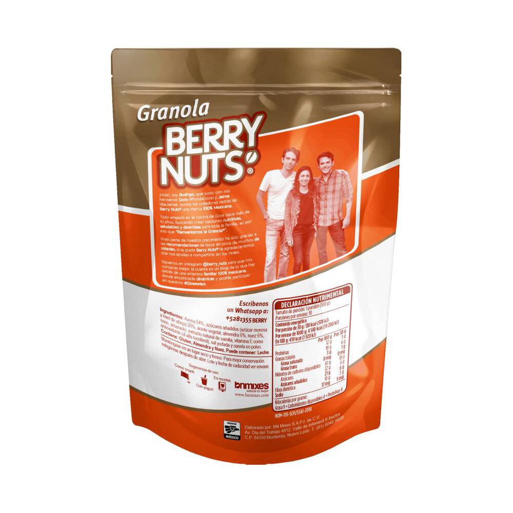 Granola Berry Nuts 100% natural con nuez y almendra 1kg image number 1