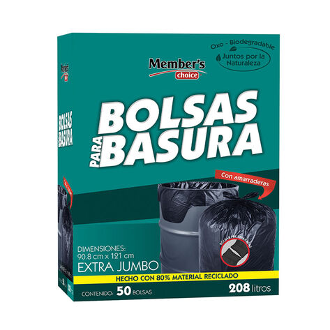 Bolsas para Basura Construccion Extra Jumbo Member's Choice 50 pzas