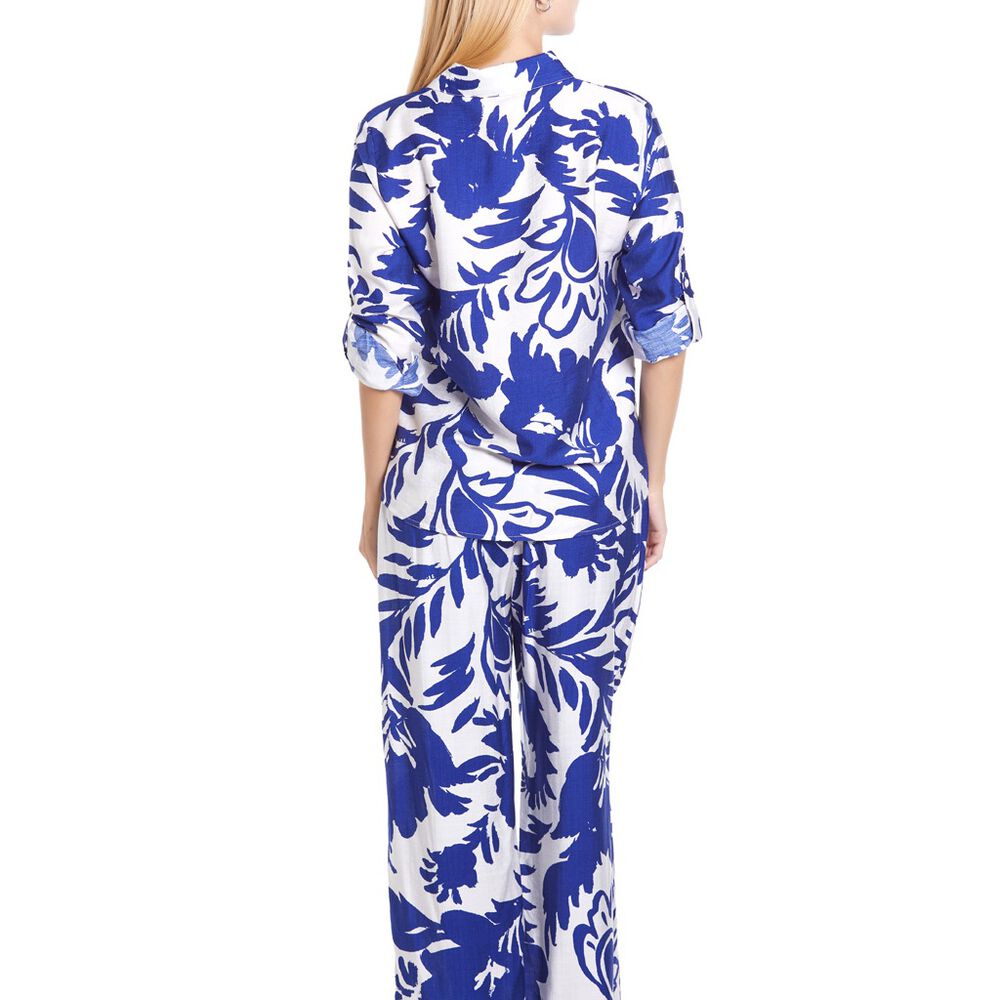 Conjunto Manga Larga Azul talla EG Ann Miller image number 1