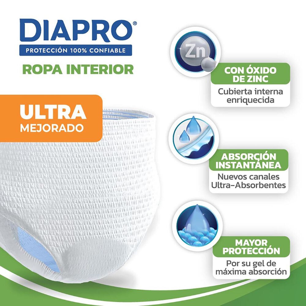 Ropa Interior Diapro Talla Mediana 30+6 Pzas image number 5