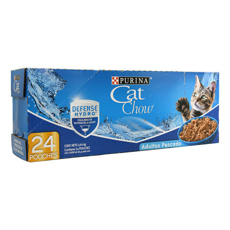 Alimento H&uacute;medo para Gato Sabor Pescado Cat Chow 24/85 g