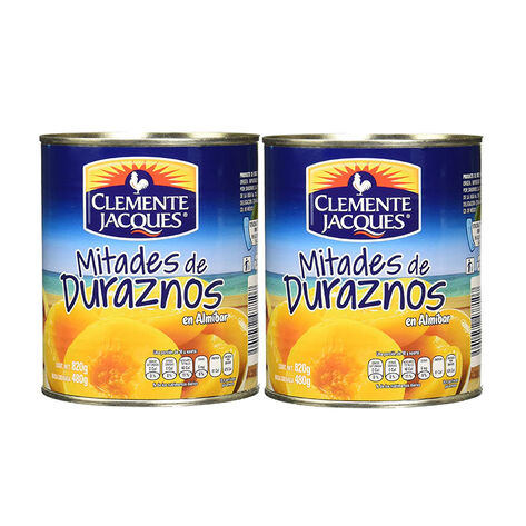 Durazno en Mitades Clemente Jacques  3/820 g