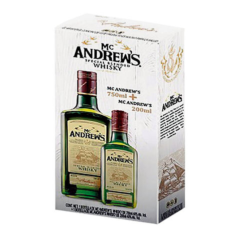 Whisky Escoc&eacute;s Mc Andrew"S 750 ml + Pachita 200 ml