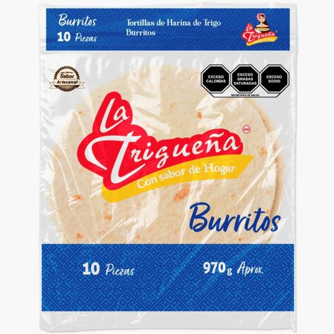 Tortillas de Harina para Burrito La Trigue&ntilde;a  970 g