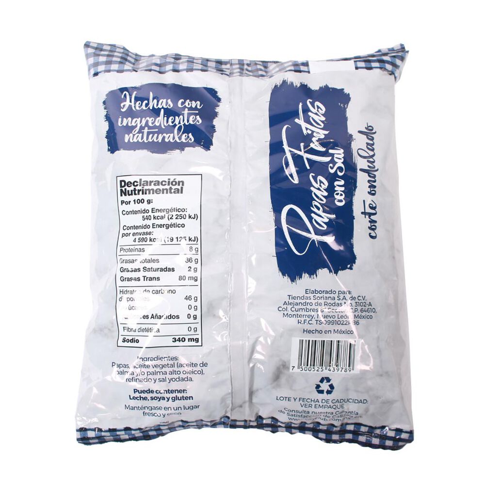 Papas Fritas con Sal Member's Choice 850 g image number 1