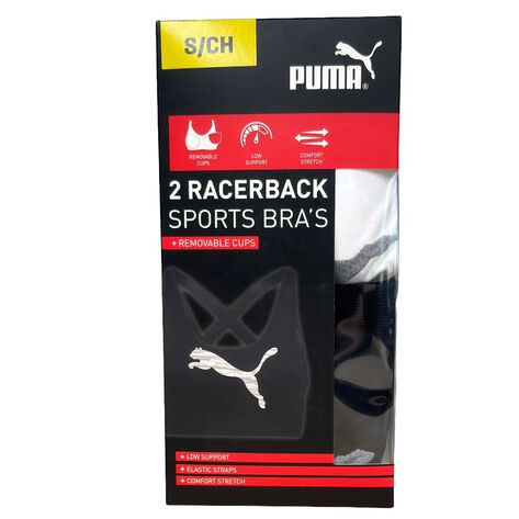 Sport Bra 2 Pack Blanco/ Negro T.CH Puma