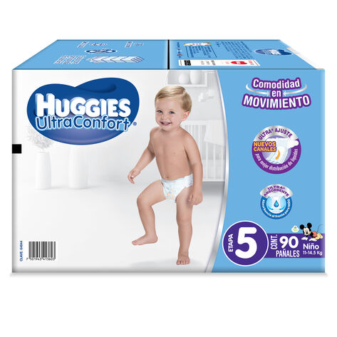 Pa&ntilde;al Etapa 5 Ni&ntilde;o Huggies UltraConfort 3/30 pzas