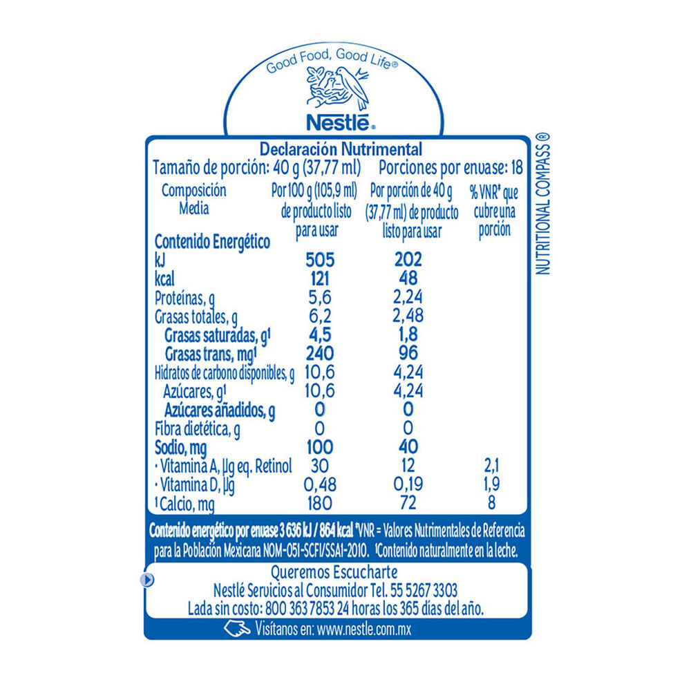 Leche Evaporada Carnation 2/720 g image number 2