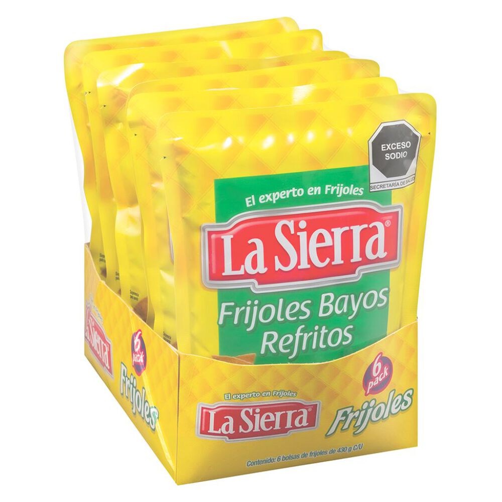 Frijoles Bayos Refritos La Sierra 6/430 g image number 2
