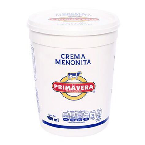 Crema Menonita La Primavera 900 ml