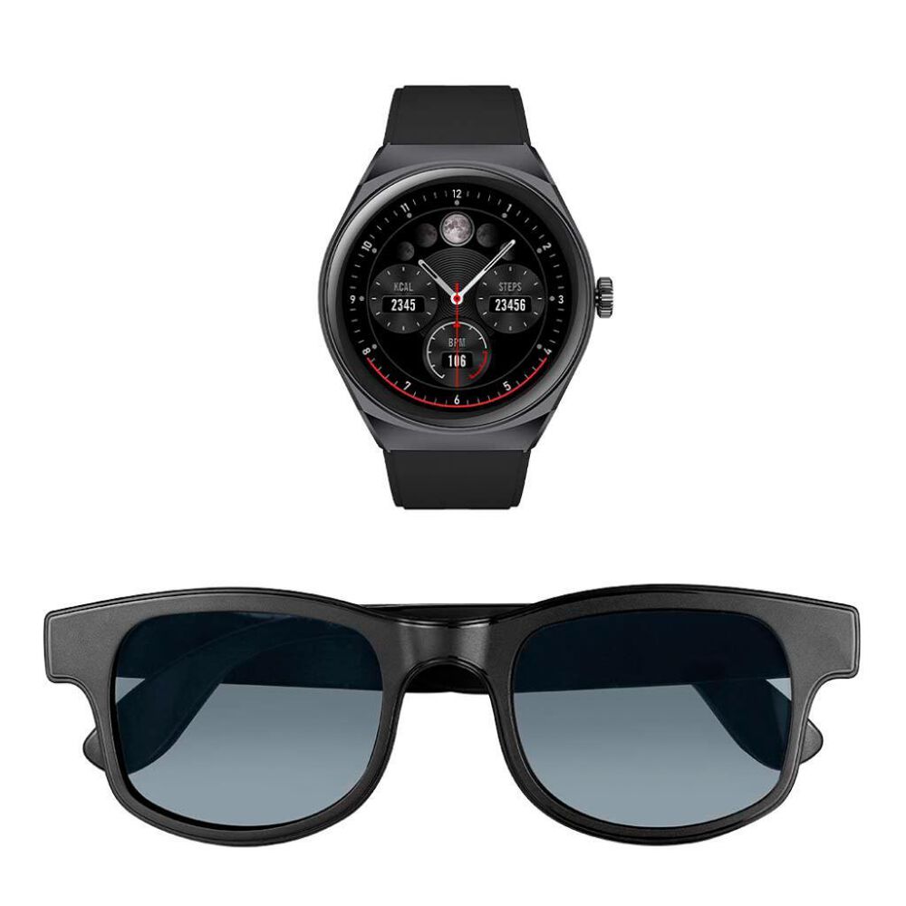 Combo Lennz + Reloj Inteligente Kronoz Tek STF Negro image number 1