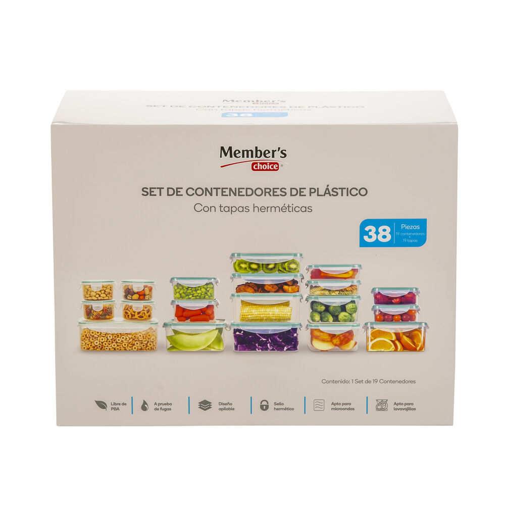 Contenedores para alimentos 38 pzas Member&acute;s Choice image number 2