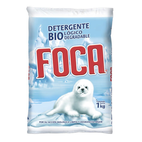 Detergente En Polvo Biodegradable Foca 10 / 1 Kg