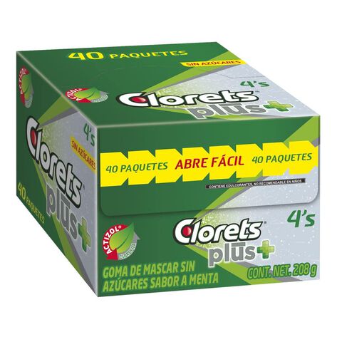 Chicle Plus 4S Clorets 40/5.2 g