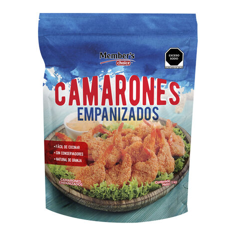 Camarones Empanizados Con Cola Member&acute;s Choice 1  Kg