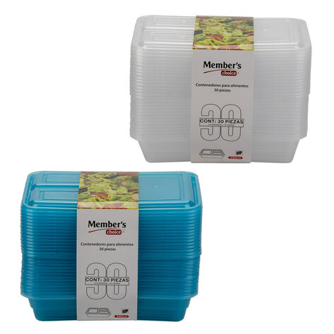 Contenedores Meal Prep 30 pzas Member's Choice