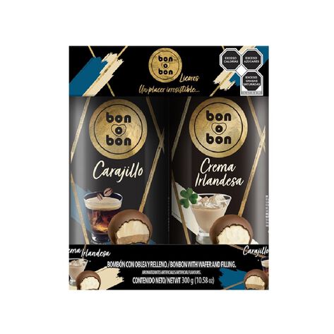 Bomb&oacute;n Sabor Carajillo y Crema Irlandesa Bon o Bon 2/150 gr