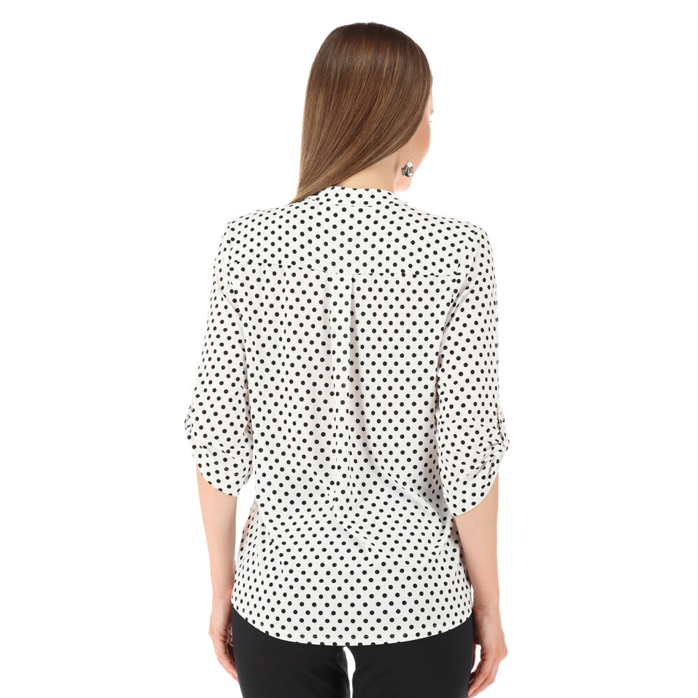 Blusa manga 3/4 botones al frente blanco talla EG Nine West image number 1
