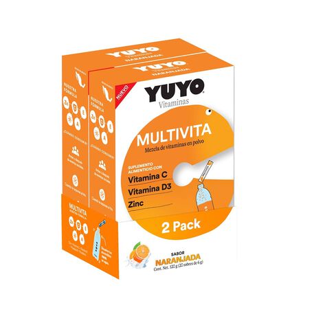 Bebida miltivita YuYo Naranjada 2 Pack