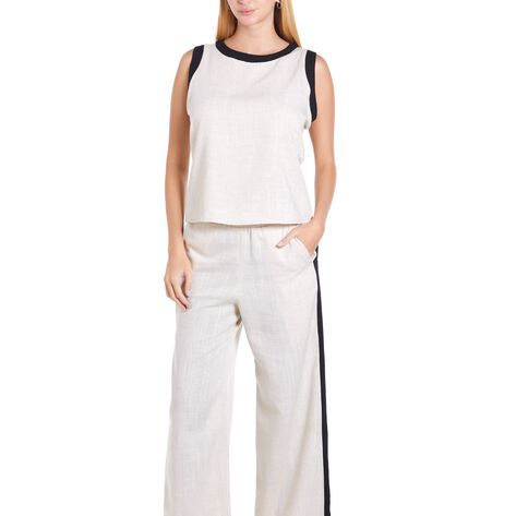 Conjunto Sin Mangas Blanco talla M Ann Miller