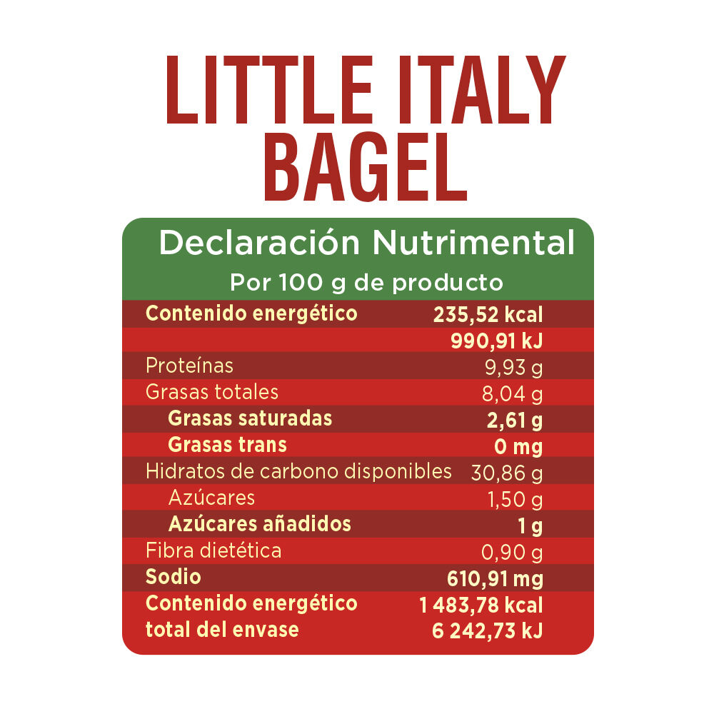 Mini Pizzas Bagels Little Italy 18 pzas image number 4