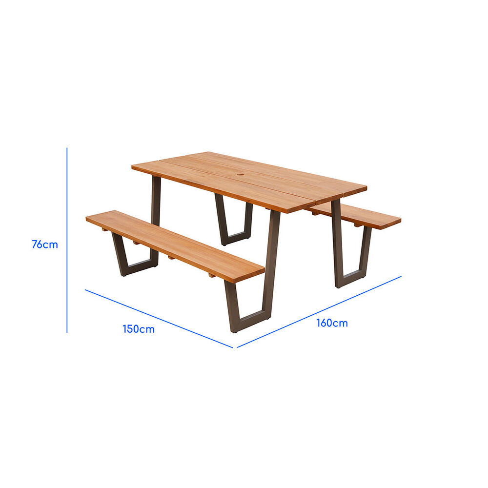 Mesa de madera para jard&iacute;n Zoques !DEA GARDEN image number 2